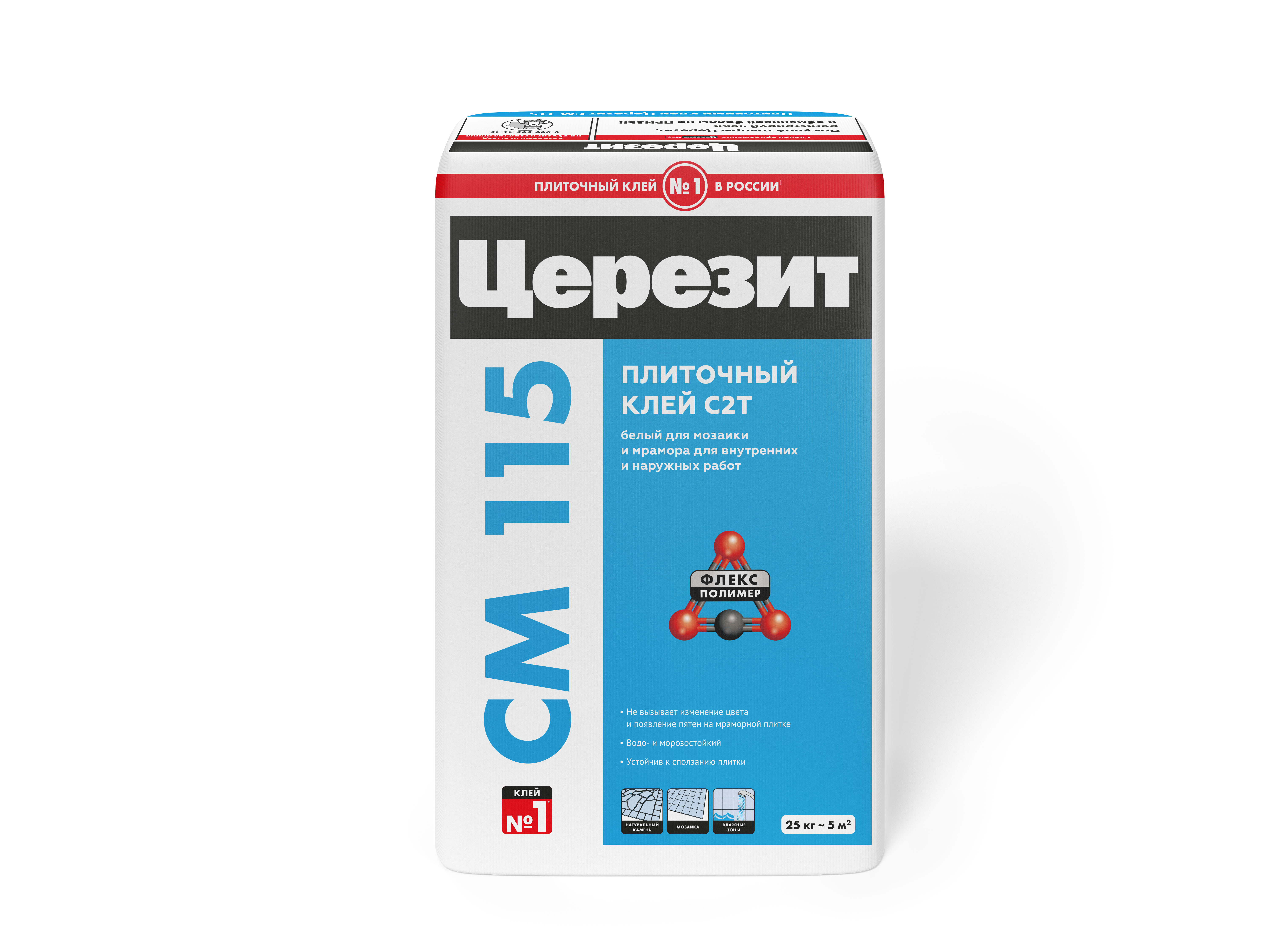 Плиточный клей для мозаики и мрамора Церезит CM115 25кг