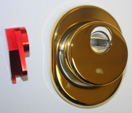 Броненакладка с магнитным ключом DiSec MR129-25D1-5 (латунь)