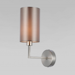 Настенный светильник с абажуром 60134/1 никель, серия Soffio