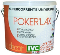 Краска акриловая Poker Lax Opaco Bianco IVC 