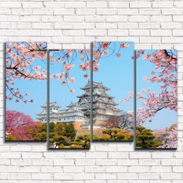 Модульная картина Японский замок