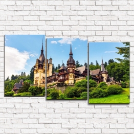 Модульная картина Замок в Румынии 