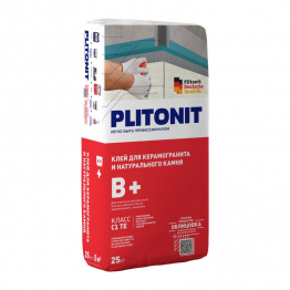 Клей для плитки и камня Plitonit B+, 25 кг