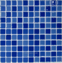 Стеклянная мозаика Blue wave-1