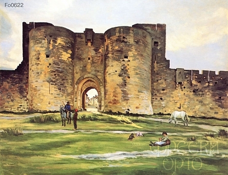 Фрески с изображением замков, Орто