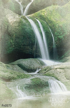 Фрески с изображением водопадов, Орто