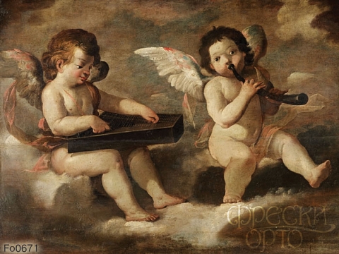 Фрески с изображением ангелов и эльфов, Орто