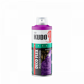 Краска для декоративных работ (жидкая резина) Deco Flex Kudo прозрачная, 520мл