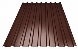 Профнастил С-8 (RAL 8017) коричневый шоколад 1200x2000x0,4 мм
