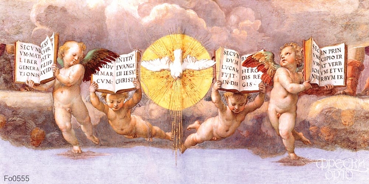 Фрески с изображением ангелов и эльфов, Орто