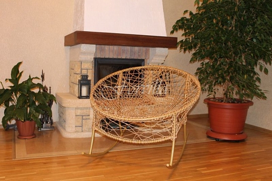 Плетеное кресло-качалка без подушки , Forvilla